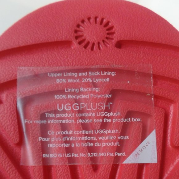 UGG Plush Women's Classic Clear Mini Fashion Boot Lava Flow Sz 9 Brand New - Picture 13 of 15